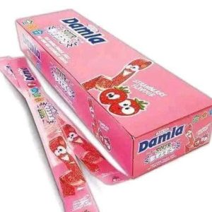 داملا ساور بيلتز فراولة Damla Sour Belts 🍓😋