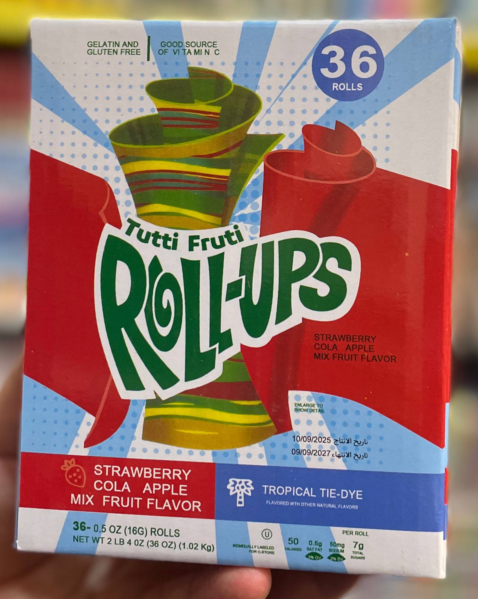 توتي فروتي رول ابس Tutti Frutti Roll-Ups
