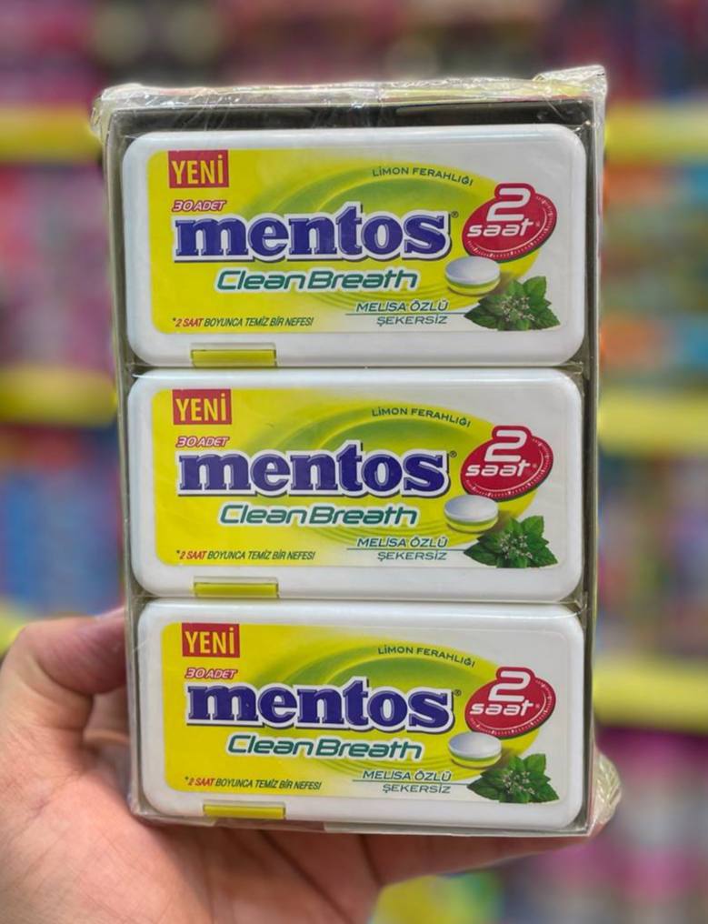 منتوس كلين بريث ليمون Mentos Clean Breath Lemon