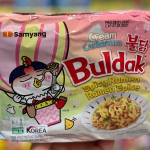 إندومي كوري ساميانج بولداك كريمي كاربونارا 🍜🔥
