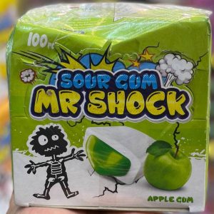 مستر شوك لبان ساور تفاح اخضر Mr Shock Sour Gum Apple🍏