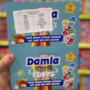 داملا ساور تيوبز فواكه Damla Sour Tubes Fruit🍎🍒🍇🍍🍓